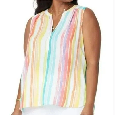 Изгибы 360 идеальный без рукавов блузка кабана полоски S - Изображение 1 из 4