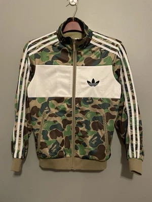 Adidas X A Bathing Ape Traje de Pista Chaqueta Camuflada Talla Pequeña (D411) Foto 1 de 4