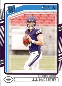 2024 Panini Donruss  J.J. McCarthy RC Rated Rookie # 303 Minnesota Vikings - Picture 1 of 2