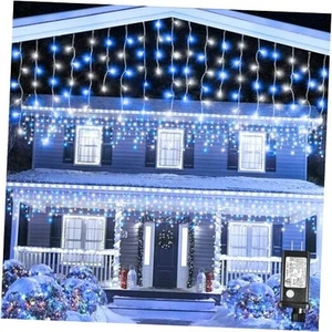 Icicle Christmas Lights, 66FT 640 LED Icicle String Lights for Outdoor Indoor - Picture 1 of 7