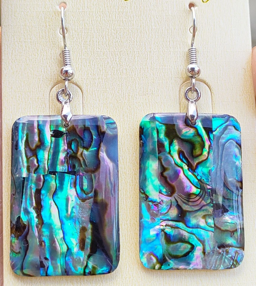 Natural Orgonite Ear Pendants Earrings Life Energy Talisman - image 1 of 1