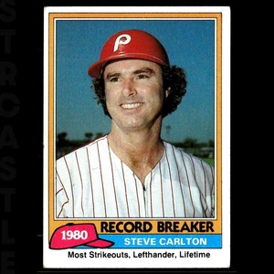 1981 Topps - Steve Carlton #202 Philadelphia Phillies ⚾ Carta Baseball - Foto 1 di 3