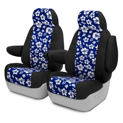 For Daewoo Leganza 99-02 Seat Cover Neosupreme 1st Row Black & Blue Hawaiian Foto 1 de 4