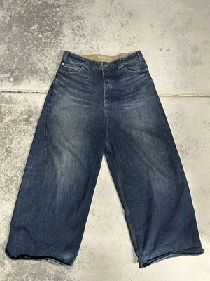 Pantalones de mezclilla Balenciaga holgados SS25 lavado más oscuro pierna ancha para hombre archivo Hedi Japón Foto 1 de 4