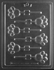 PAW PRINT LOLLY POP mold Chocolate Candy molds party cougars jaguars lions