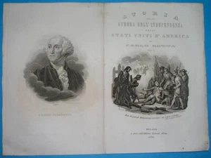 1850 rare ORIGINAL engravings UNITED STATES CANADA GEORGE WASHINGTON QUEBEC - Picture 1 of 6
