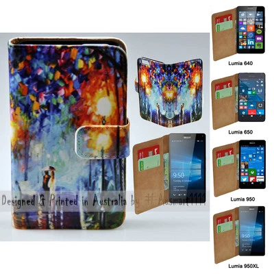 For Nokia Series - Lamp Post Lovers Print Wallet Mobile Phone Case Cover - Изображение 1 из 3