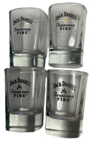 Jack Daniel’s Tennessee Fire Set 4 Shot Glasses - Picture 1 of 5