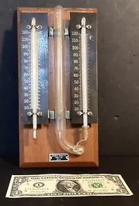 VINTAGE MCM TAYLOR INSTRUMENT DESK TOP THERMOMETER-BAROMETER - Picture 1 of 4