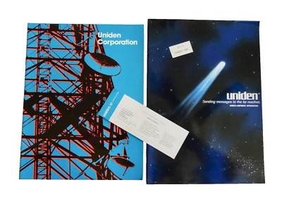 uNIDEN CORPORATE INFORMATION COMPANY MAGAZINES 1980’S COMMUNICATIONS neocurio - Image 1 of 4