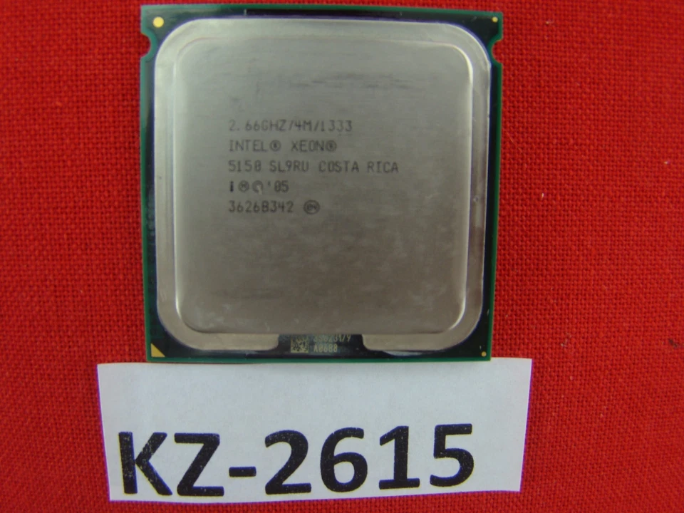 Intel Xeon 5150 SL9RU 2.66GHz 2667MHz 1333MHz 4MB Socket 771 Dual Core #KZ-2617 - Image 1 of 1
