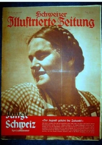 SCHWEIZER ILL. ZEITUNG Special Jeunesse Suisse Schweiz Swiss Ecole Travail 1937 - Imagen 1 de 1