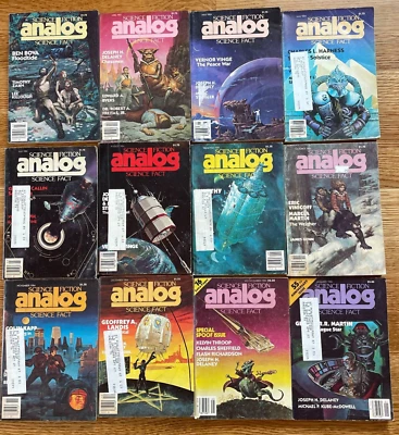 10X Random Mix Analog Science Fiction & Fact Magazine Back Issues Lot 1970s ++ Foto 1 de 4
