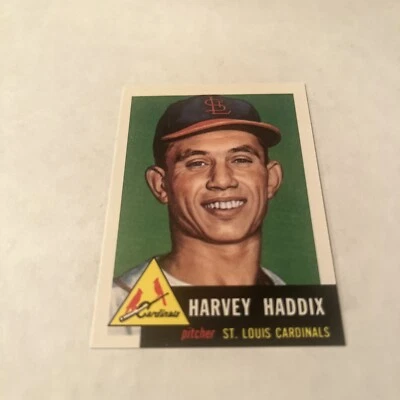 1993 Topps Archives Harvey Haddix St. Louis Cardinals 1953 Topps 273 Free Ship - Image 1 of 2