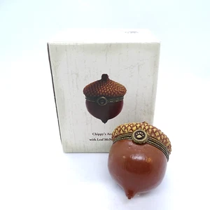 Boyds Treasure Box 4020921 Chippy's Acorn Leaf McNibble 1E Fall Nut - Picture 1 of 12