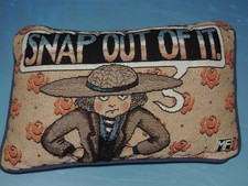 Mary Engelbreit Tapestry Pillow Snap Out Of It 12" X 8"