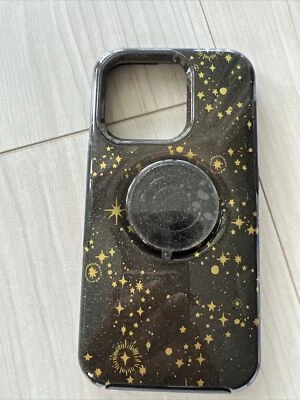 NEW OtterBox Otter+Pop Symmetry Case For iPhone 14 Plus - Soft Mystic Black Gold - Image 1 of 4