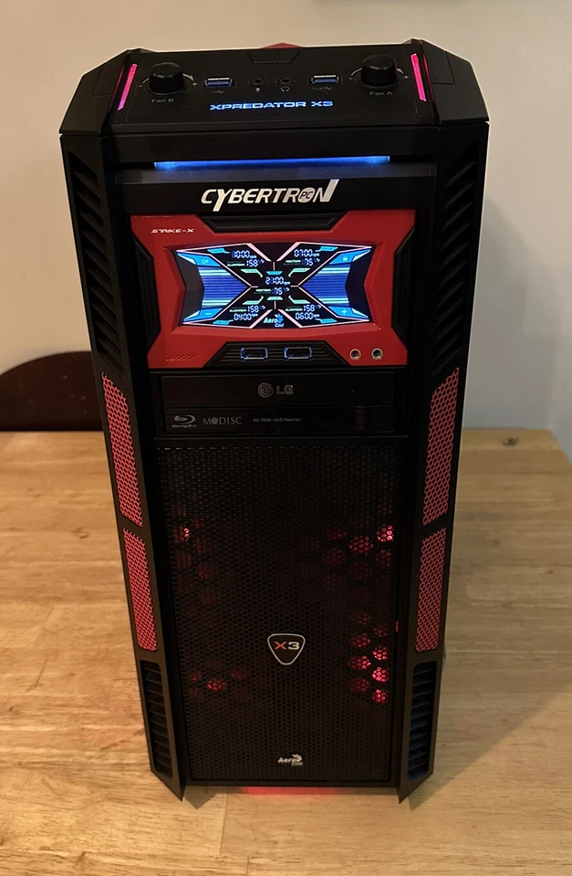 CybertronPC Gaming PC Intel I5-4670K 3.4GHz 16GB RAM SSD 120GB+HDD 2TB Win10 - Image 1 of 4
