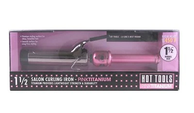Rizador de barril de titanio Hot Tools de 1 1/2" incl. 2 resortes adicionales #HPK46 Foto 1 de 4