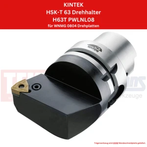 1 x KINTEK HSK-T 63 Soporte giratorio H63TPWLNL08 para placas giratorias WNMG 0804 - Imagen 1 de 2