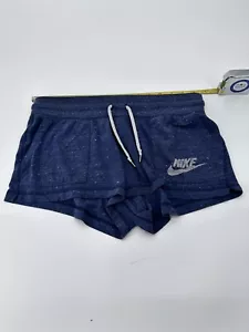 Pantalones Cortos Y2K Gimnasio Vintage Gris Bolsillos con Cordón Mezcla de Algodón Mujer Talla Mediana - Imagen 1 de 7