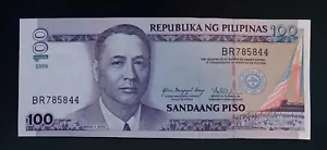 PHILIPPINES - 2009 - 100 PISO - BR785844 - BANKNOTE - UNCIRCULATED - Picture 1 of 2