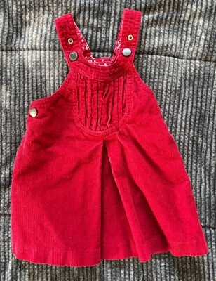 Vestido Zara Baby 12-18M vermelho sem mangas - Imagem 1 de 4