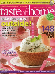 TASTE OF HOME June/July 2010 Ice Cream Fruity Dessert Recipes Canning Produce - Imagen 1 de 4