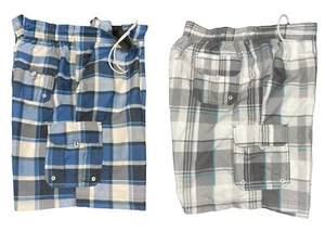 2 Pairs GEORGE Mens BEACH Cargo SWIM SHORTS 3XL - Picture 1 of 12