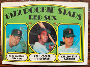 CARLTON FISK  1972  TOPPS ROOKIE  Baseball Card - SLIGHT WEAR - VINTAGE!