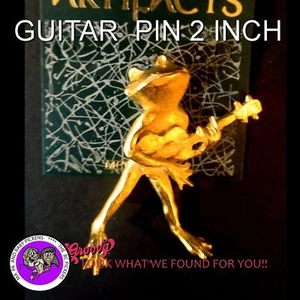 "JJ" Jonette Jewelry Gold Pewter ' Frog Band Members Instruments' Pins Free Ship - Picture 1 of 6