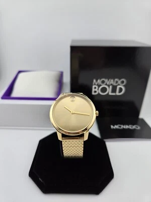 Reloj pulsera piramidal Movado Bold para mujer tono dorado - 3600598 (precio de venta sugerido por el fabricante 595 USD) Foto 1 de 4