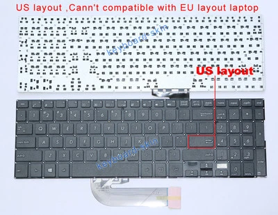New for ASUS TP500 TP500L TP500LA TP500LB TP500LN laptop keyboard no frame black - Image 1 of 4