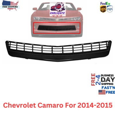 Chevrolet Camaro Bumper Grille For 2014-2015 Front Textured Black Plastic LS/LT Foto 1 de 4