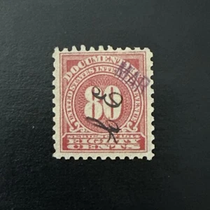 Us Stamp #R216–80c… Documentary…Used Ng - Picture 1 of 2