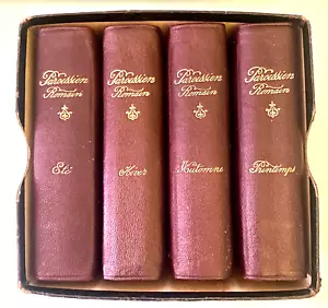 1893 PAROISSIEN ROMAIN (4 VOLUMES) (French) A.MAME DELUXE LEATHER ED, GOLD EDGES - Imagen 1 de 10