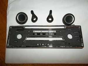 Mercedes Ferrari BECKER MEXICO faceplace bezel dial casette door & 4 knobs USED - Picture 1 of 4