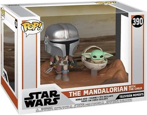Funko Pop! Star Wars The Mandalorian with The Child Grogu 390 Bobble Head *New* - Picture 1 of 2