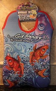 Ed Hardy Wine Insulatated Tote Insulated Designer Sturdy Travel Bag Water Cold - Picture 1 of 5