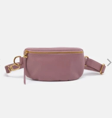 Hobo NWT Mauve Leather Fern Belt Bag/crossbody with Pockets And Zip Closure - Image 1 of 4
