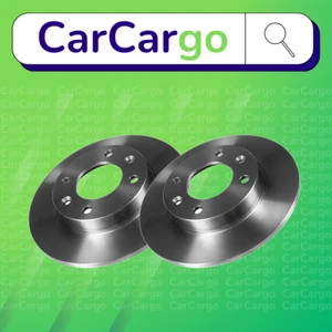 Premium Solid Rear Brake Discs Pair Citroën C2 1.4 HDi 2003-2009 247 mm - Picture 1 of 9