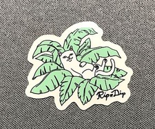 RipNdip Sticker Nermal Cat Alien 2.5in si