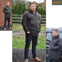 Black Mens GAME OXFORD British Made Quilted Wax Jacket