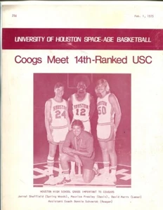 1975 Houston Cougars v USC Basketball Program 2/1/1975 - Picture 1 of 1