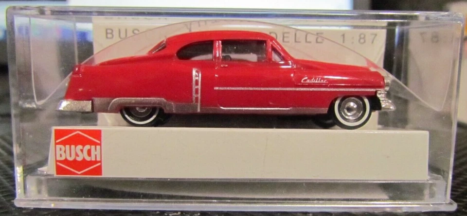 1/87-scale Busch 1952 Cadillac - Red Limousine (New) - Image 1 of 1