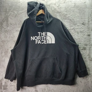 The North Face Herren 5XL Schwarz Pullover Hoodie Sweatshirt Big Logo F23 Baumwolle - Bild 1 von 12