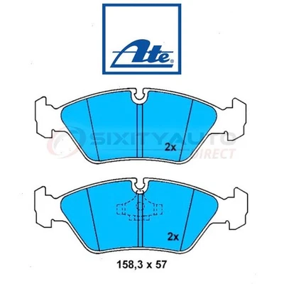 ATE Front Disc Brake Pad Set for 1987 BMW L6 - Braking Stopping Wheel Tire zm Foto 1 de 4