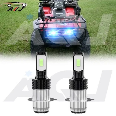 FOR Honda FourTrax Foreman 350 1987-1989 Blue LED Hyper Headlight Bulbs Lights Foto 1 de 4