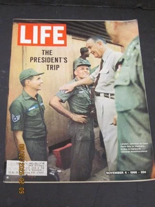 Life Magazine 1966 November 4 Lyndon Johnson the President's Trip to Vietnam - Picture 1 of 2
