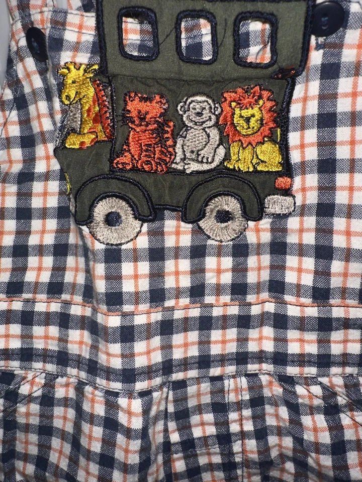 Pantalones cortos vintage de 18 meses con animales de zoológico niño niña neutro bebé niño pequeño Foto 1 de 4